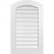 Ekena Millwork Arch Top Surface Mount PVC Gable Vent: Non-Functional, w/ 3-1/2"W x 1"P Standard Frame, 22"W x 34"H GVPAR22X3401SN - alternate 1